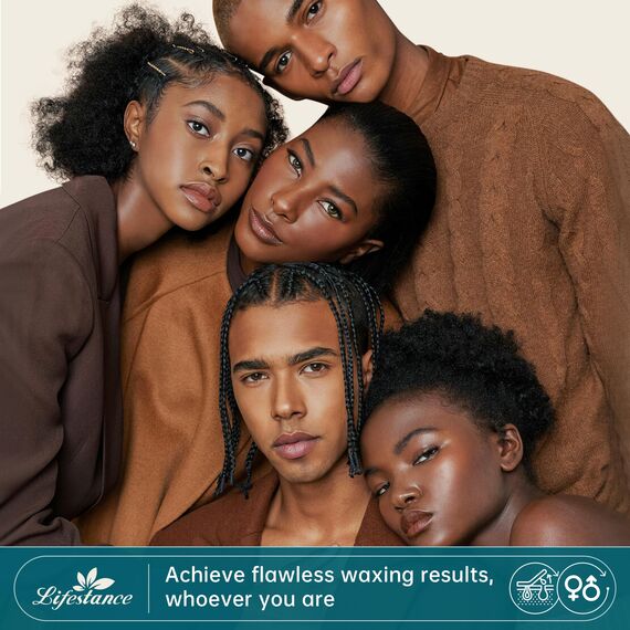 Lifestance 450g Waxing Perlen Formuliert für Anfänger, Wachsperlen mit 10 Holzspatel für Enthaarung, Creme Wachs Haarentfernung Perlen für für Bikini - bein - achselhöhle
