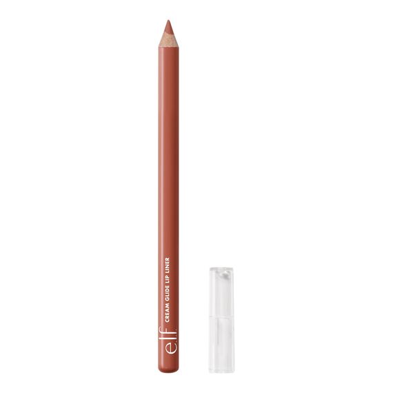 e.l.f. Cream Glide Lip Liner, hochpigmentierter Stift zum Formen und Definieren der Lippen, halbmattes Finish, vegan und tierversuchsfrei, Mocha Move