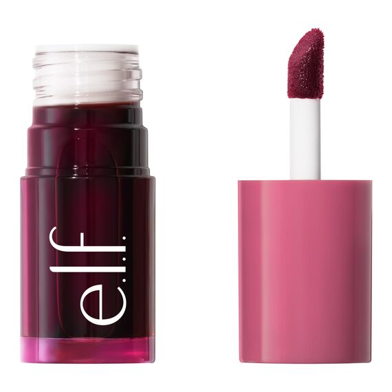 e.l.f. Sheer For It Blush Tint, vielseitiger Lippen- und Wangen-Tint, für einen natürlichen, langanhaltenden Farbkick, vegan und tierversuchsfrei, Plums Up