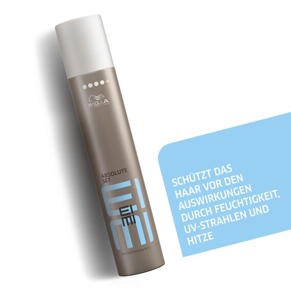 Wella EIMI Absolute Set Haarlack – Fixing Spray für extra starken Halt mit Anti Frizz Wirkung – mit UV-Schutz-Formel und Schutz vor Feuchtigkeit und Hitze – 1 x 300 ml (Packung mit 2)