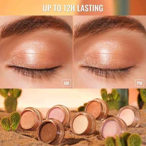 Oulac Glitzer Lidschatten Braun, Hochpigmentierter Feine Textur, Wasserfest & Langlebig, Metallisch schimmernde Finish, Verblendbar & Faltenfreies Augen-Makeup, Vegan | 06g (24) Magic Spark