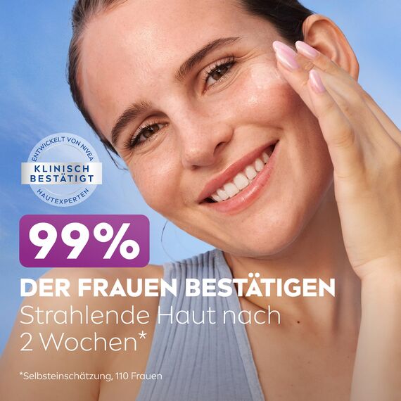 NIVEA LUMINOUS630 Skin Glow Instant Glow Serum, hocheffektives, leichtes Gesichtsserum für strahlende und ebenmäßige Haut, Gesichtspflege mit Thiamidol, Niacinamid & Aloe Vera (15 ml)