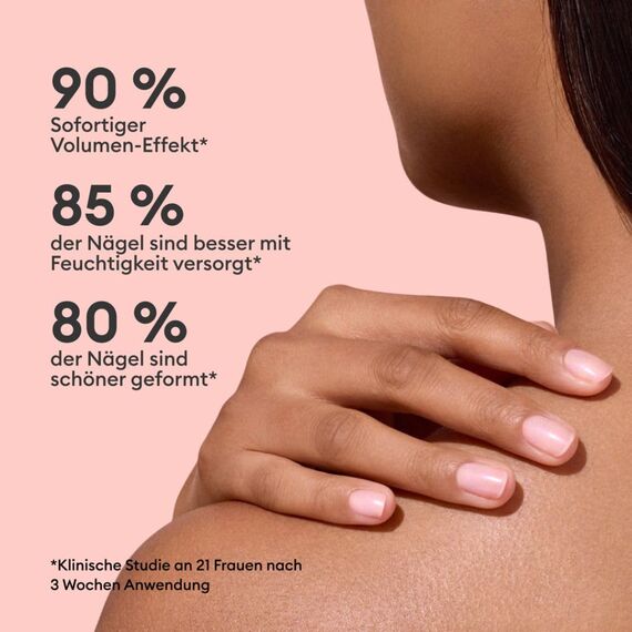 Manucurist Active Plump Nagellack Aufpolsternde Nagelpflege mit Kollagen - Nagellack mit rosafarbenem Perlmutt für eine natürliche Wölbung - Pflege für beschädigte Nägel - Nagelstärkung - Vegan