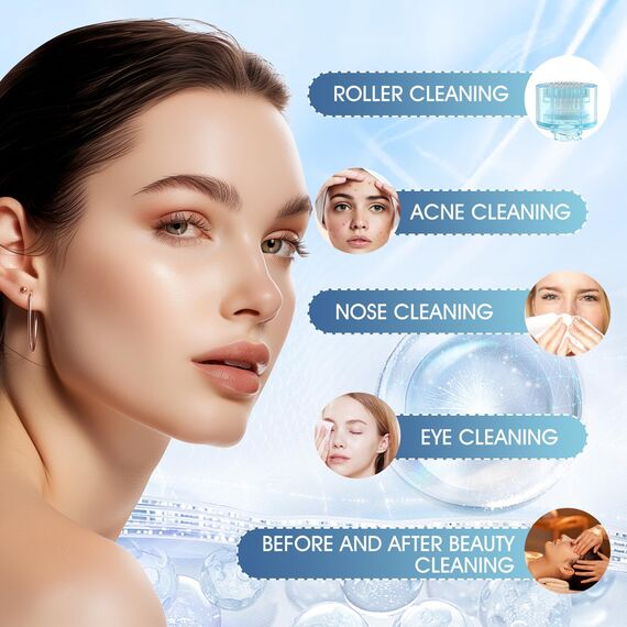 Microneedling Roller Cleaner, Micro Needle Roller Reinigungsspray, Effektive Reinigung von Microneedling, Bart Roller, Microneedling Pen, Spray zur Zuverlässigen Reinigung, 100ml