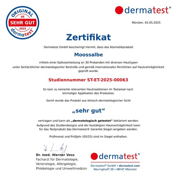 BIO Moossalbe gegen Falten hochdosiert 100ml • mit MossCellTec™, Ceramiden und Hyaluronsäure • +Sheabutter +Vitamin E • Vegan • hochwirksamer Moosextrakt in einzigartiger Transportmatrix • Anti Aging