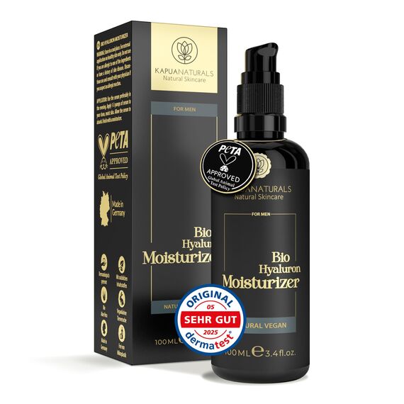 BIO Gesichtscreme Männer 100ml • +Guarana +Hyaluronsäure +pflanzliche Lipide • Feuchtigkeitsspendende Anti-Aging Gesichtspflege Männer • erfrischende Gesichtscreme • Anti Aging Made in Germany