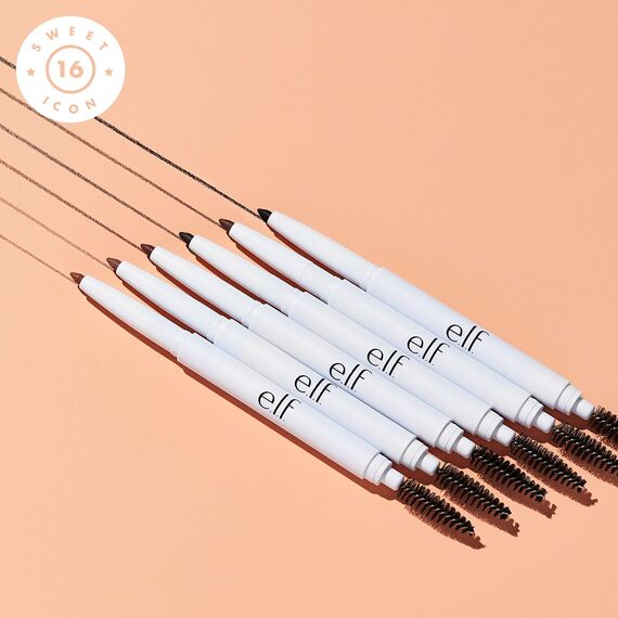 e.l.f. Instant Lift Brow Pencil, Doppelendiger Präzisions-Augenbrauenstift Zum Definieren Und Formen Der Augenbrauen, Vegan & Tierversuchsfrei, Taupe, 0,18 g (Packung mit 3)