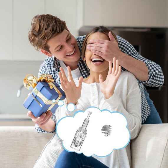 RobLuX 15 Stück Microneedling Nadeln 36 Pins Micro Nano Nadeln Kartuschen Ersatzteile Microneedling Gerät Ersatznadeln Mikronadel Nadelpatronen Ersatz Derma Pen Einzeln Verpackt （Schraubnadel）