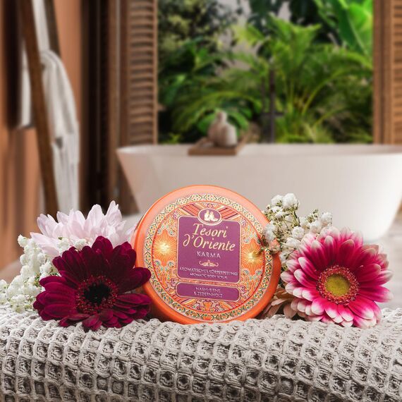 Tesori d'Oriente | Körperpeeling 'Karma' | aromatisches Körper Peeling | Wellness-Rituale für Körper & Sinne | 300 ml