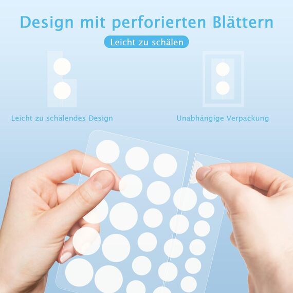 Pickel Pflaster, Hydrokolloid Pimple Patches,Anti Akne-Patch für Gesicht und Körper mit Teebaumöl, Salicylsäure Schnelle Heilung für Große Zit Breakouts an Kinn, Wangen, Rücken (600 Stück)