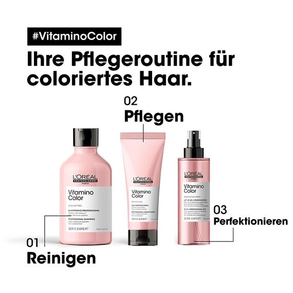 L'Oréal Professionnel | Farberhaltende Spülung für coloriertes Haar, Mit Resveratrol, Serie Expert, Vitamino Color Conditioner, 200 ml (Packung mit 2)