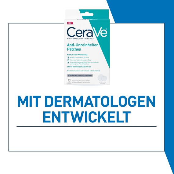 CeraVe Anti-Unreinheiten Patches Transparente Anti-Pickel-Pflaster für unreine und zu Akne neigende Haut