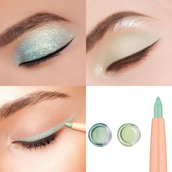 Oulac Matte Lidschatten & Eyeliner Set Wasserfest | Eyeliner und Lidschatten Primer Feine Textur Hält 16 Stunden + | Schnell Trocknend Wischfeste Matte Oberfläche | Vegan