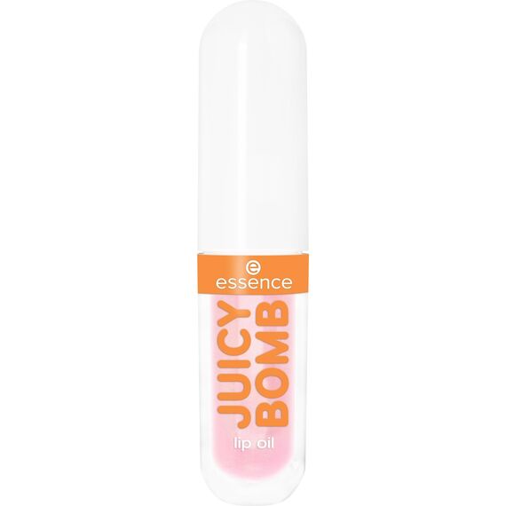 essence JUICY BOMB PARTY lip oil, Lipgloss, Nr. 01, Transparent, pflegend, mit Ölen, natürlich, glänzend, vegan, ohne Parabene, ohne Mikroplastikpartikel, Nanopartikel frei, 1er Pack (2.4ml)