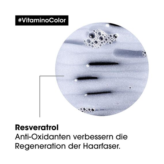 L'Oréal Professionnel Farberhaltendes Haarshampoo für coloriertes Haar, Mit Resveratrol, Serie Expert, Vitamino Color Shampoo, 500 ml (Packung mit 2)