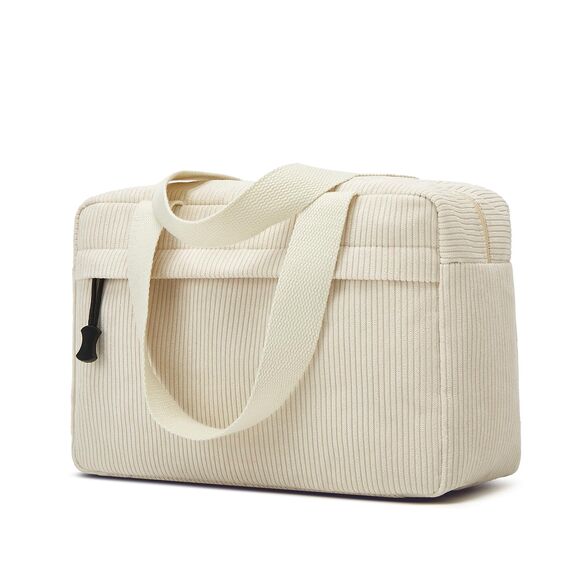 Jiliyote Groß Kosmetiktasche Cord Kulturtasche Gross Damen Kulturbeutel Kord Reise Waschtasche Damen Kosmetikbeutel für Travel Mädchen