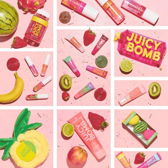 essence JUICY BOMB PARTY lip oil, Lipgloss, Nr. 01, Transparent, pflegend, mit Ölen, natürlich, glänzend, vegan, ohne Parabene, ohne Mikroplastikpartikel, Nanopartikel frei, 1er Pack (2.4ml)
