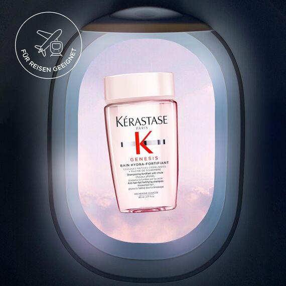 Kérastase Genesis Bain Hydra-Fortifiant, Kräftigendes Shampoo bei Haarverlust durch Haarbruch, Haarpflege bei brüchigem Haar, 80ml