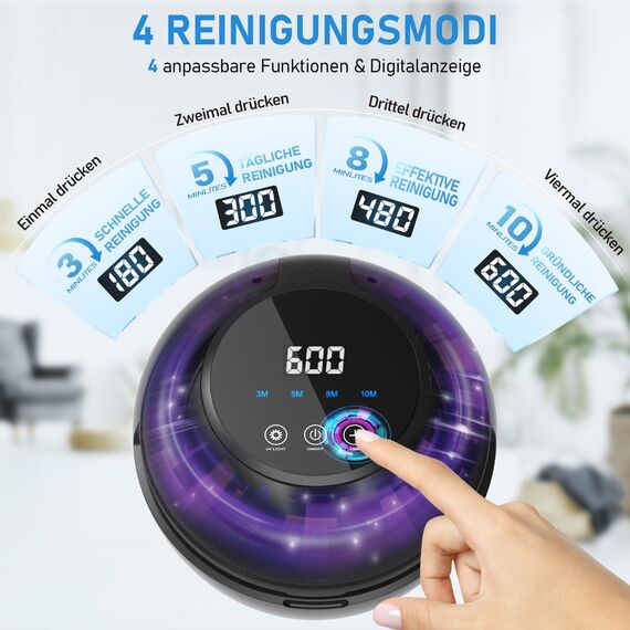 Klarsonic Ultraschallreinigungsgerät, 50000Hz Dental Pod 250ML Ultraschallreiniger - Ultrasonic Cleaner mit 6 UV Lampe für Zahnschiene, Zahnspangen, Retainer, Zahnersatz, Aligner, Prothesen, Schmuck