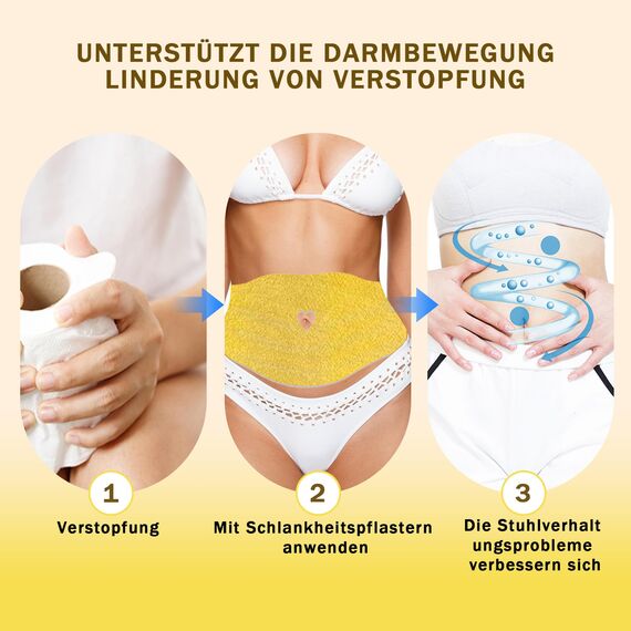 Slim Patch zum Abnehmen – Abnehmpflaster für schnelle Fettverbrennung am Bauch – TCM-Kräuter Formel, Anti-Cellulite, Stoffwechsel-Booster, Natürlich & ohne Chemie, 4 Stück