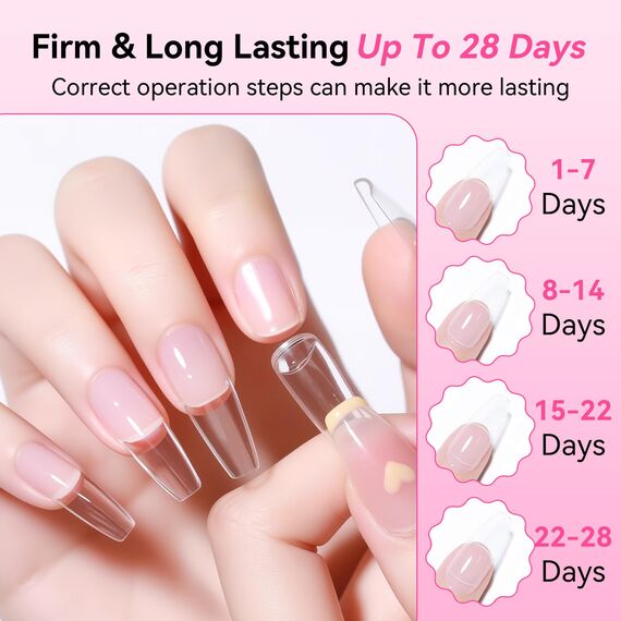 Makartt Nagelkleber Für Kunstnägel Extra Starker, Schnelltrocknend in 5 Sekunden, 3 Stück 7 ml Acryl Nail Glue Für Künstliche Nägel, Nagelspitzen, Kein Aushärten Unter Der UV Lampe Erforderlich