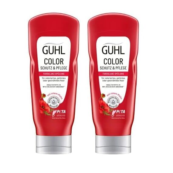 Guhl Color Schutz und Pflege Spülung - Inhalt: 200 ml - Haartyp: coloriert (Packung mit 2)