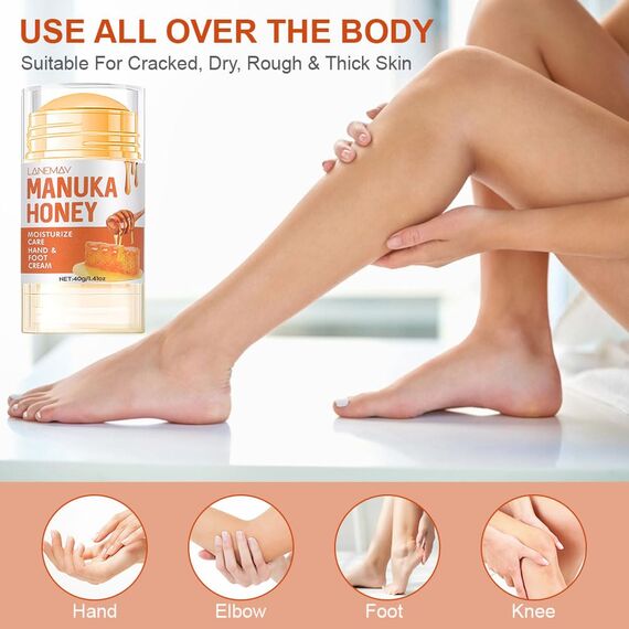 ACWOO Hydrating and Anti-Cracking Foot Cream, Urea Fußcreme 60%, Fusscreme Sehr Trockene Füsse, Heel Balm lindert Juckreiz für Trockene, Rissige Füße, Fersen, Ellbogen, 40g