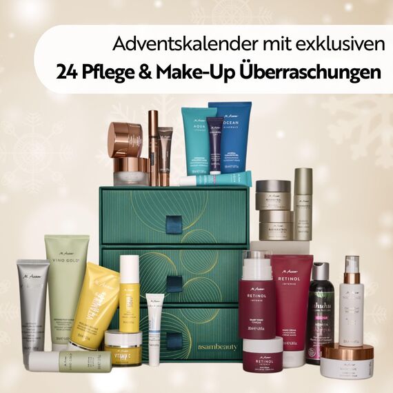 M. Asam PREMIUM Adventskalender 2025 – Adventskalender im Wert von 516€, mit 24 Beauty-Überraschungen in Originalgröße, Beauty Weihnachtskalender mit Skincare, Haarpflege & Körperpflege