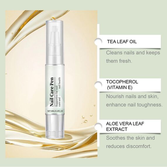 Nail Care Pen - Original, feuchtigkeitsspendender Nagelstift mit Teebaumöl, Vitamin E und Aloe Vera(3 PCS)