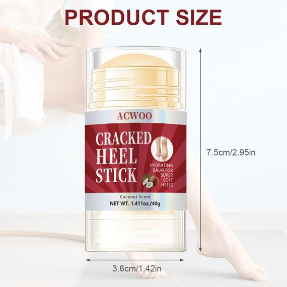 ACWOO Hydrating and Anti-Cracking Foot Cream, Fusscreme Sehr Trockene Füsse, Heel Balm lindert Juckreiz für Trockene, Rissige Füße, Fersen, Ellbogen, 40g