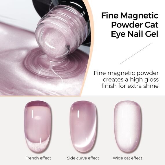 TOMICCA Cat Eyes Gel UV Nagellack mit Magneten, 6 Farben Glitzer Glas Kristall Gel Nägel Polish Set für Anfänger Nagelstudio DIY Home, 8ML