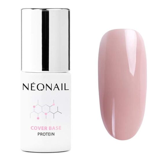 NÉONAIL UV Nagellack - Base Coat Gel UV - Modeling Cover Base Protein Natural Nude 7,2 ml - Unterlack Für Nägel - Lack - Gel