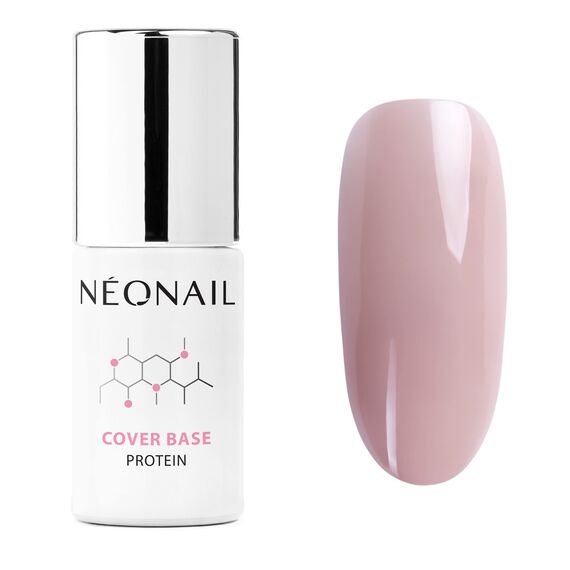 NÉONAIL UV Nagellack - Base Coat Gel UV - Cover Protein Soft Nude 7,2 ml - Unterlack Für Nägel - Lack - Gel Nägel