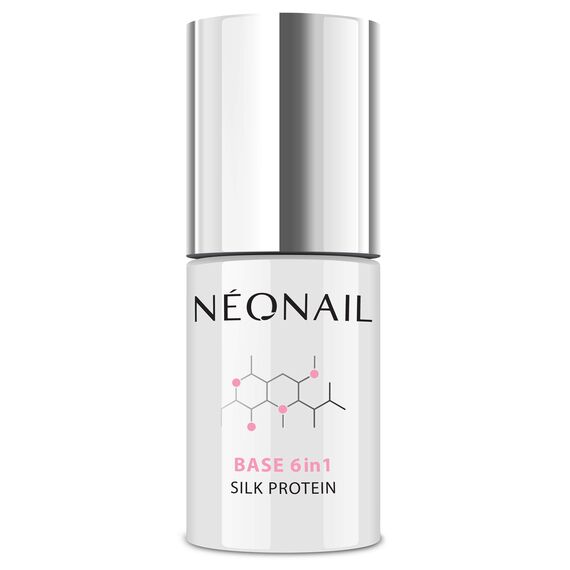 NÉONAIL UV Nagellack - Base Coat Gel UV - Base 6in1 Silk Protein 7,2 ml - Unterlack Für Nägel - UV Lack - Gel