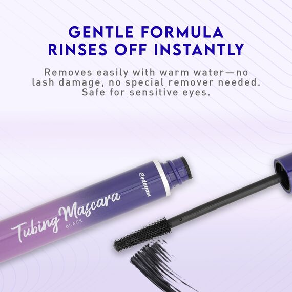 Tubing Mascara Schwarz 2 er Pack –– Wimperntusche für Long Lash Extension Effect, Länge & Volumen, Wasserfeste Mascara Schwarz