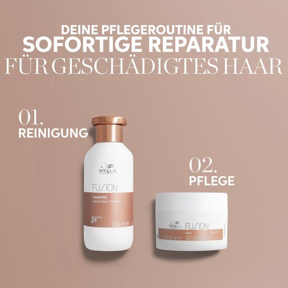 Wella Professionals Fusion Intense Repair Tiefenreinigungsshampoo – reparierende Haarpflege für kaputtes Haar – glättendes Haarshampoo für bessere Kämmbarkeit – 1 L (Packung mit 2)