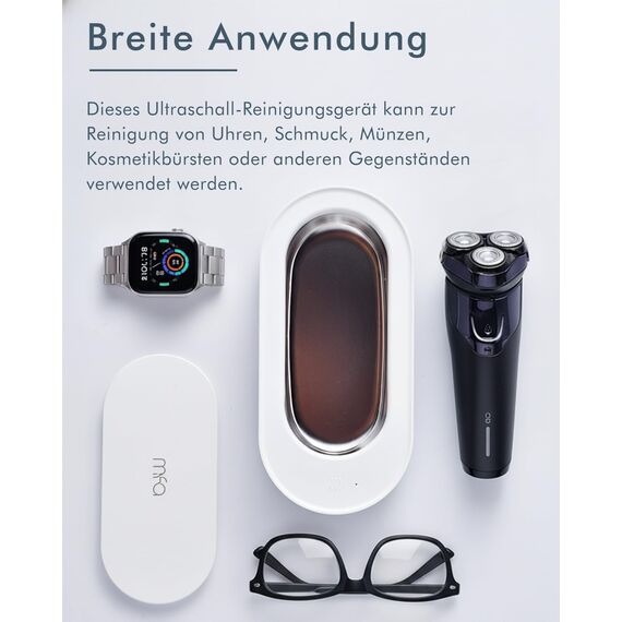 mfa | Ultraschallreinigungsgerät für Brillen, Gold & Silberschmuck (Silberbad) | Ultraschallreiniger Brille | Schmuckreiniger | Ultraschall Brillenreiniger | Ultraschallgerät | Ultrasonic Cleaner
