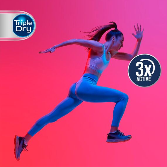 Triple Dry Anti-Transpirant Roll-On Fresh | Deoroller gegen starkes Schwitzen | Antibakterielles Deodorant für 100h Schutz | Frisch duftendes Antiperspirant | 50ml (Packung mit 4)