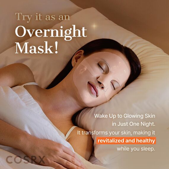 COSRX 5 PDRN Hyalruronic Acid Vital Hydrating Hydrogel Mask 3 Stück für das Gesicht mit 5% PDRN und 8-facher Hyaluronsäure, koreanische Gesichtsmaske für gläserne Haut, Korean Skincare