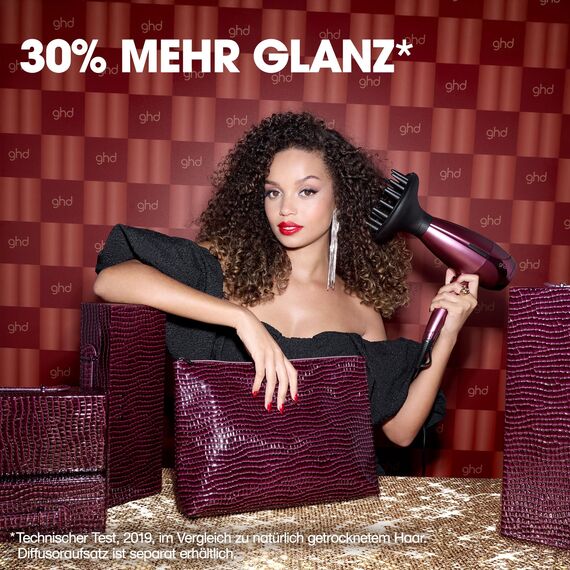 ghd helios Professioneller Haartrockner: Ultra schnelles & präzises Styling, 120 km/h Luftstrom, besonders leise, leichtgewichtig, für alle Haartypen