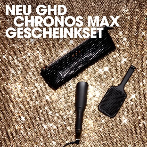 ghd chronos max Breites Glätteisen: Ideal für dickes, langes & lockiges Haar, smarter Styler, 85% größere (43 mm) Platten, schnelle Stylings, frizz-freie Ergebnisse, ohne extreme Hitzeschäden