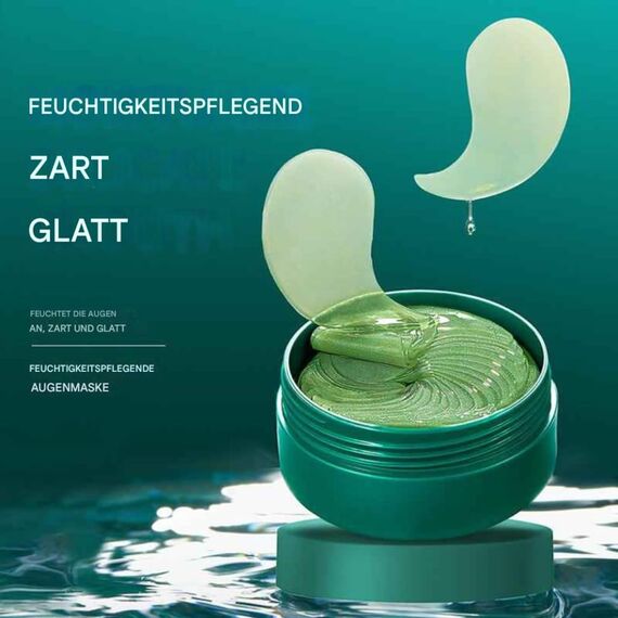 60 Stück Hydrogel Augenpads mit Hyaluronsäure & 10 Vitaminen – Feuchtigkeitsspendende Anti-Aging Augenmaske gegen Falten, Augenringe & Tränensäcke – Kühlende Eye Patches für müde Augen