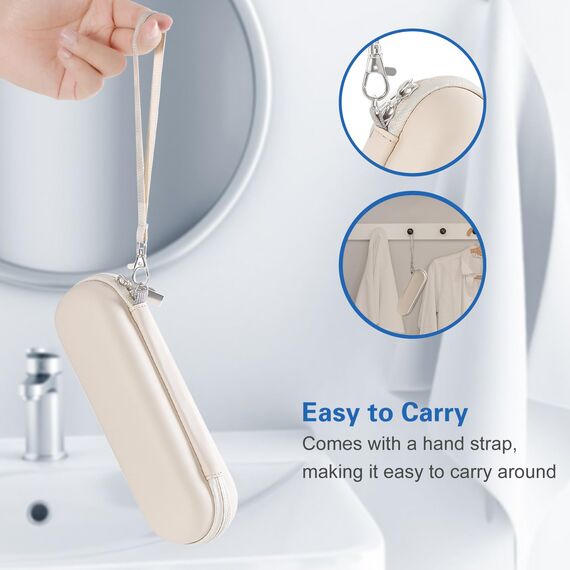 ProCase Elektrische Zahnbürste Etui für Oral B/Oral-B Pro/Philips Sonicare Electric Toothbrush Hülle Oral B Reiseetui Elektrischer Zahnbürstenhalter Behälter Travel Case -Beige
