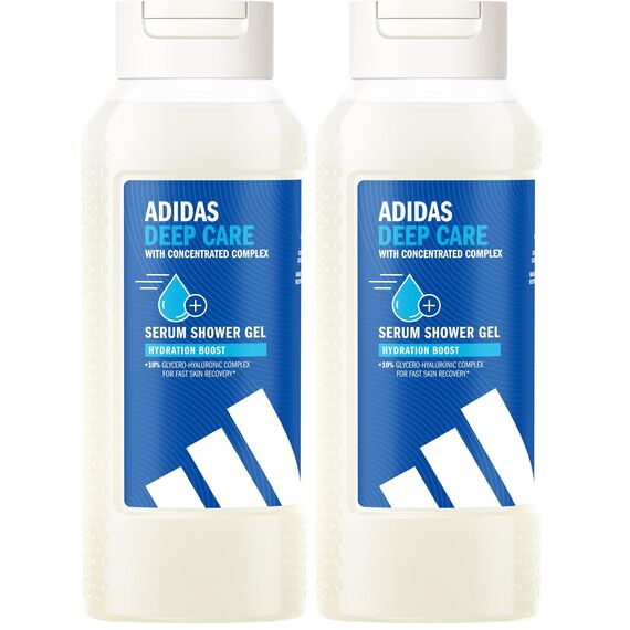 adidas Deep Care Duschgel, pflegt mit nährendem Feuchtigkeitskomplex, 250 ml (Packung mit 2)