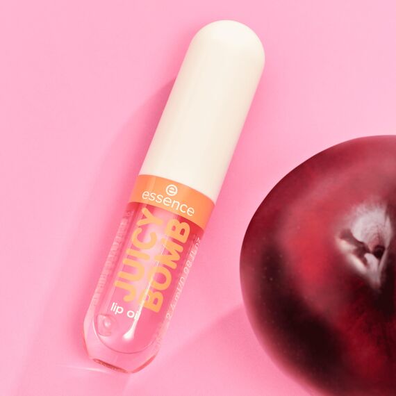 essence JUICY BOMB lip oil set JUICY BOMB PARTY, Lippenöl-Set aus 4 Shades glänzendes Finish, für gepflegte Lippen, 4 ×2,4ml