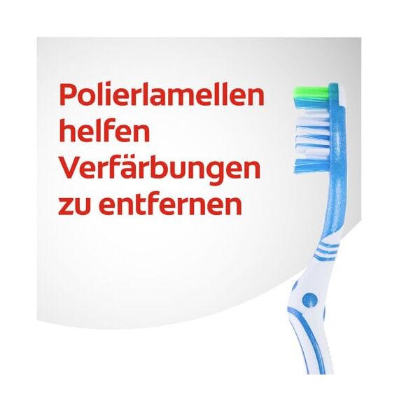 Colgate Zahnbürste Max White, mittel ,1 Stück - Handzahnbürste für natürlich weiße Zähne, mit mittelharten Borsten