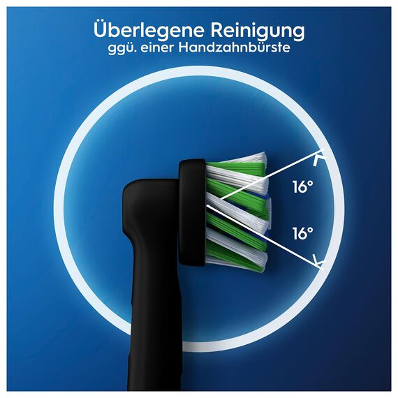 Oral-B Aufsteckbürsten CrossAction Schwarz CleanMaximizer 10er