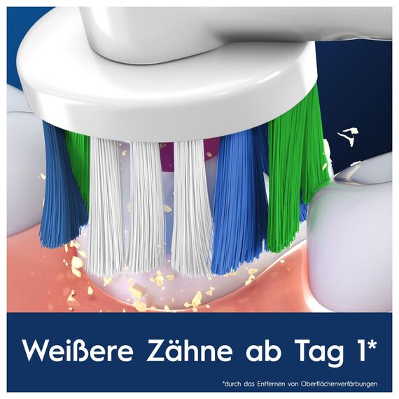 Oral-B Pro 3DWhite Aufsteckbürsten für elektrische Zahnbürste, 12 Stück, aufhellende Zahnreinigung, X-Borsten, Original Zahnbürstenaufsatz für Oral-B Zahnbürsten, briefkastenfähige Verpackung