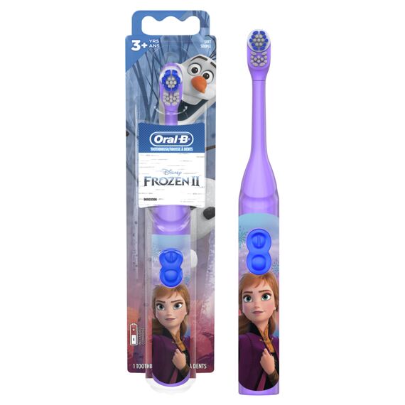 Oral-B Pro-Health Jr. Battery Powered Kid's Toothbrush featuring Disney's Frozen, Soft, 1ct, Styles May Vary