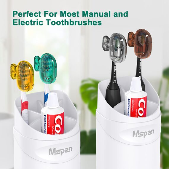 Mspan Zahnbürstenschutz-Reiseabdeckung, niedliches Clip-Etui, Mundpflege-Zubehör für Kinder und Erwachsene